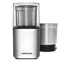 Rommelsbacher EGK 200 silber / Gewürz- und Kaffeemühle / Edelstahl / 200 W / 70 g