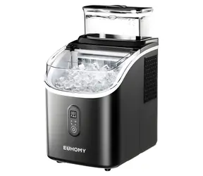 Euhomy IM005 schwarz / Eiswürfelbereiter / 133 W / 15,4 kg Eis in 24 Stunden / 2-Liter-Wassertank / Touch-Bedienung