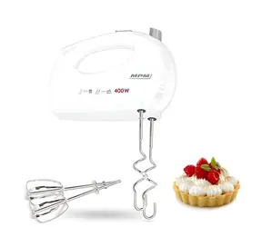 MpM MMR-25 weiß / Handmixer / 250 W / 5 Geschwindigkeitsstufen / Turbo