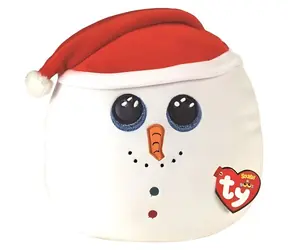 Ty Squishy Schneemann, Flurry weiß / 22 cm