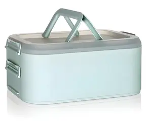 BANQUET Partydose aus Blech, Culinaria Mint / Aufbewahrungsbox / 40 x 28 x 17,8 cm