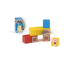 Geomag MagiCube Drei kleine Schweinchen / Magnetbaukasten / 42 Teile / ab 3 Jahren