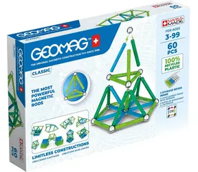Geomag Classic / Magnetisches Bauset / 60 Teile / von 3 bis 99 Jahren