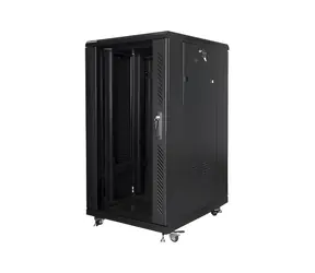 Lanberg 22U 600x800 schwarz / Rack-Schrank / 19" / Flachverpackung