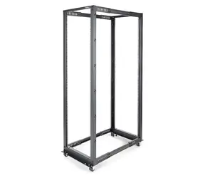 StarTech 42U offenes Rack / Rackmontage / 19" / 4-Pfosten / Verstellbare Tiefe 58-104 cm / Mobil