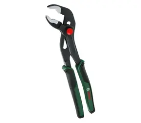 BOSCH Klempnerzange 25 cm / Zange / Maulöffnung 46 mm / 26 Positionen / Gummierte Griffe