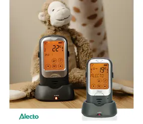 Alecto Babyeinheit für Babyphone DBX68GS, grau / Babyeinheit / -15 bis 50 °C / Akku