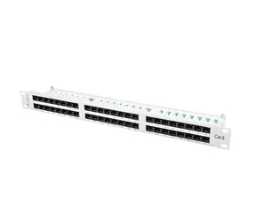 Lanberg 19" grau / Patchpanel / 48 Ports / RJ-45 / Cat.6 UTP / 1 HE