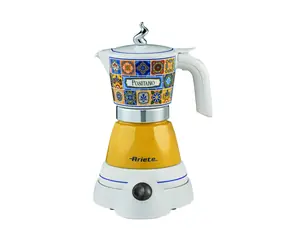 Ariete Moka Positano blau, gelb / Elektrische Espressokanne / 400 W