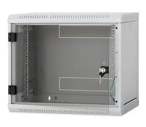 Triton RUA-12-AS6-BAX-A1 / Wandrack 19" / 12 HE / 600 mm / Glastür / abnehmbare Seitenwände
