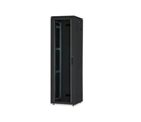 Digitus Unique 26U schwarz / Rack-Schrank / 600x600 mm / Glastür / Tragfähigkeit 800 kg / IP20
