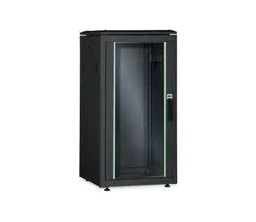 Digitus Unique 42U schwarz / Schrank / 2053x800x1000 mm / Glastür / Tragfähigkeit 800 kg / IP20