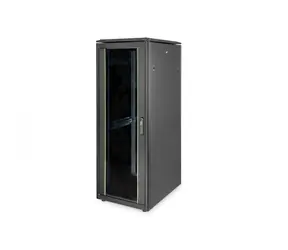 Digitus Unique 32U schwarz / Rack / 19" / 1609 x 600 x 800 mm / Tragfähigkeit 800 kg / Glastür