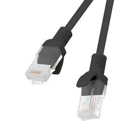 Lanberg UTP CAT5E 1,5 m schwarz / Patchkabel / RJ45-RJ45 / 10er-Pack / Fluke-geprüft