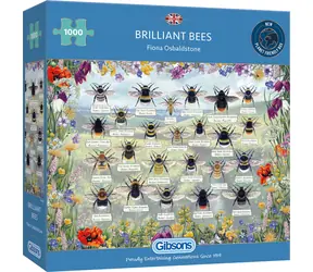 GIBSONS Puzzle „Brillante Bienen“ / 1000 Teile