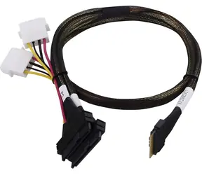 Adaptec Cable SlimSAS SFF-8654 - 2x U.3 SFF-8639 / SAS-Kabel / 0,8 m / Tri-Mode SAS, SATA, NVMe