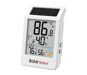 RainPoint BALDRTHERM B0707 / Wetterstation / Innen- und Außentemperatur und Luftfeuchtigkeit / Solarbetrieben / Reichweite 100 m