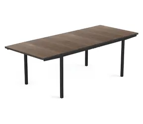 Keter Porto Gartentisch aus Walnuss/Graphit / Ausziehbar von 160 bis 240 cm