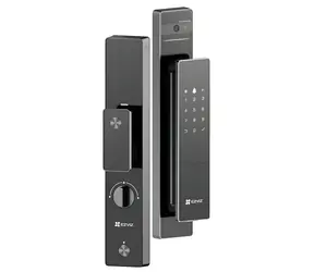 Ezviz DL50FVS schwarz / Intelligentes Türschloss mit Video-Türklingel / 4" IPS / Fingerabdrucksensor / WLAN / Bluetooth