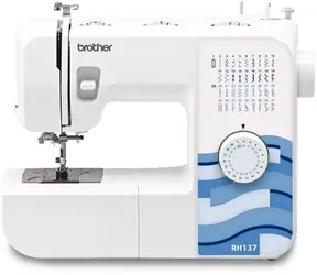 Brother RH 137 weiß / Nähmaschine / Metallgehäuse / Drehregler