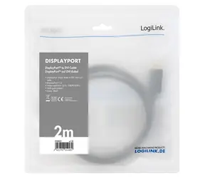 LogiLink DisplayPort - DVI / Kabel / 1 m / 1920 x 1080 / 60 Hz