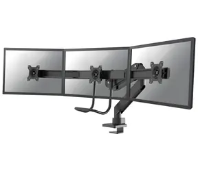 Neomounts NM-D775DX3 schwarz / 3-Monitor-Halterung / 17-27" / Klemme / volle Bewegungsfreiheit