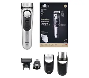 Braun Barttrimmer 9 80789785 grau / Barttrimmer / 0,5-20 mm / 20 Längeneinstellungen / Nass & Trocken / 180 Min.