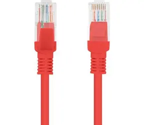 Lanberg UTP CAT6 0,25m / Patchkabel / RJ45-RJ45 / rot