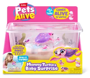 Zuru Pets Alive Spielfigur Mama Schildkröte & Baby Überraschung / ab 3 Jahren