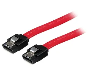 StarTech LSATA18 rot / SATA-Kabel / SATA - SATA / mit Schloss / 45,7 cm