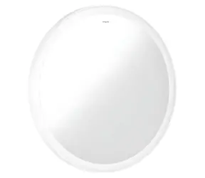 Hansgrohe Xarita Lite S weiß / Spiegel mit LED-Beleuchtung /  70 cm / Wandschalter / IP44
