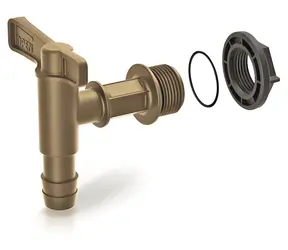 Prosperplast CANTAP 1 gold / Wasserhahn für Regentonnen / Gewinde 3/4"