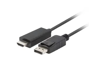 Lanberg CA-DPHD-11CC-0030-BK schwarz / DisplayPort-auf-HDMI-Kabel / 3 m / DP 1.1 / 1080p / 60 Hz