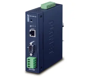 Planet Industrie-Konverter RS-232/422/485 zu IP / Konverter / 1x COM / 1x 100Base-TX / 9-48VDC / IP30