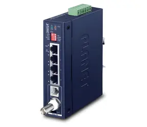 Planet IVC-234GT / VDSL2 Industrie-Medienkonverter / 4X GLAN / Profil 17a/30a / G.Vectoring / G.INP