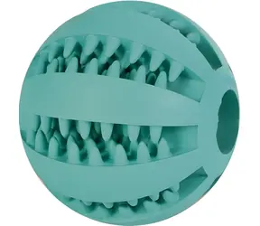 TRIXIE DENTAfunball mit Minze, 5 cm / Hundespielzeug / Naturkautschuk / Zahnhygiene