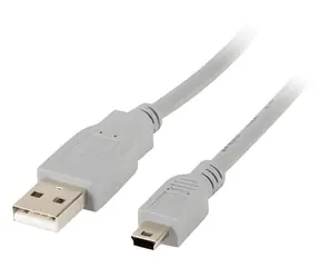 Lanberg USB Mini (M) - USB-A (M) grau / Kabel USB 2.0 / 1,8 m