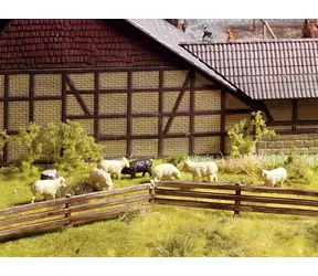 NOCH Zaun-Set 100 cm / 13-teilig / H0 (Maßstab 1:87) / ab 14 Jahren
