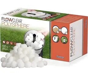 Bestway Flowclear Polysphere / Filterkartusche für Poolfiltration / PET / 500 g