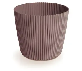 Prosperplast Blumentopf MILLY RUND Marsala / Durchmesser 23,6 cm / Höhe 20,8 cm / Volumen 7 l / Kunststoff