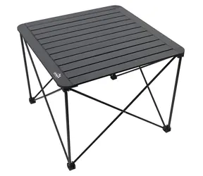 Cattara LECCO ROLL / Klappbarer Campingtisch / 70 x 70 cm / Höhe 56,5 cm / Tragkraft 50 kg