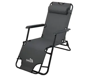 Cattara COMFORT Anthrazit / Liegestuhl / 155 x 61 cm / Belastbarkeit: 90 kg