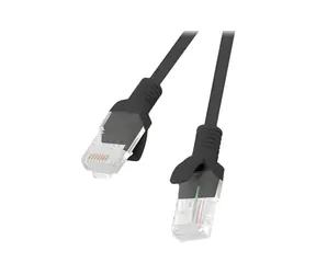 Lanberg Patchkabel CAT5E UTP schwarz 2 m / Patchkabel / RJ45-RJ45 / Fluke-geprüft