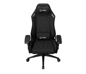 LORGAR CHA41 schwarz-weiß / Gaming-Stuhl / ergonomisch / gesteppter, fleckenabweisender Stoff