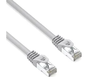 Logo LAN-Kabel S/FTP Cat 6a 20 m grau / Patchkabel / 2x RJ45 / 10 Gbit/s / PVC
