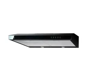 Akpo WK-7 K60 Glas schwarz / Dunstabzugshaube / Unterbaulüfter / 253 m/h / Geräuschpegel 59 dB