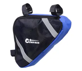 Compass Rahmentasche Schwarz-Blau / Fahrradtasche / 1,5 l / 18x27x5 cm / Reflektierende Elemente