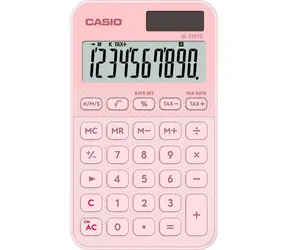 Casio SL 310 YC LP pink / Taschenrechner / zehnstellig / duales Netzteil