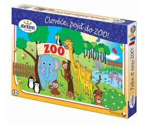 Detoa Game Man, komm in den Zoo / Holzbrettspiel / ab 3 Jahren / hergestellt in ČR