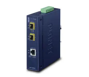 Planet IGT-1205AT / Konverter / RJ-45 10/100/1000 - 2x SFP 100/1000X / IP30 / DIN-Schiene / -40 bis 75 °C